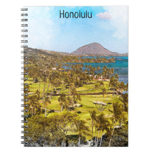Beautiful Honolulu Oahu Scenery Travel Notebook