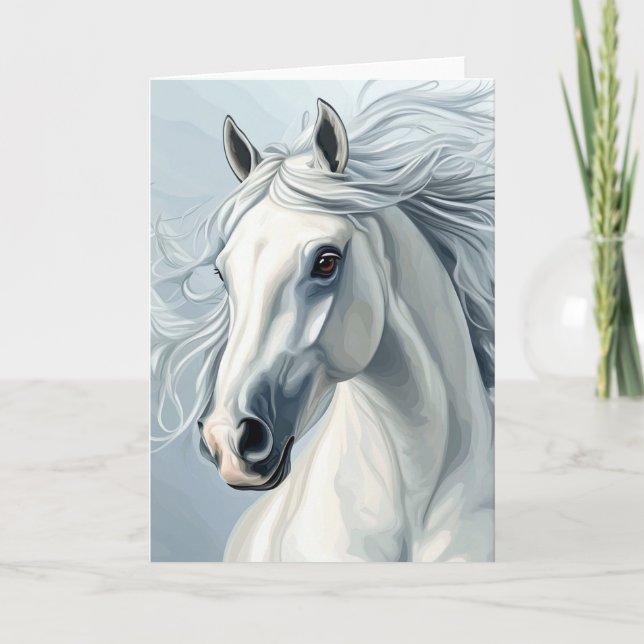  BEAUTIFUL HORSE #1  THANK YOU CARD (Front)