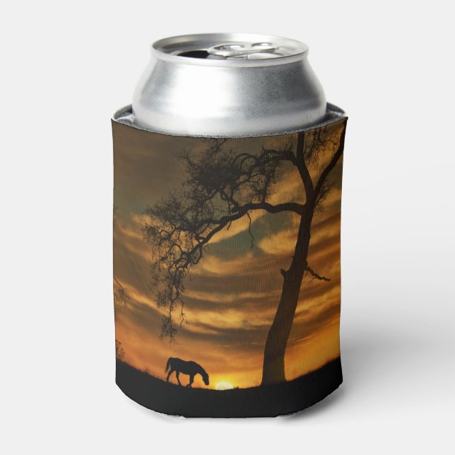 Beautiful Horse and Tree Cosy Cup Can Cooler (Can Front)