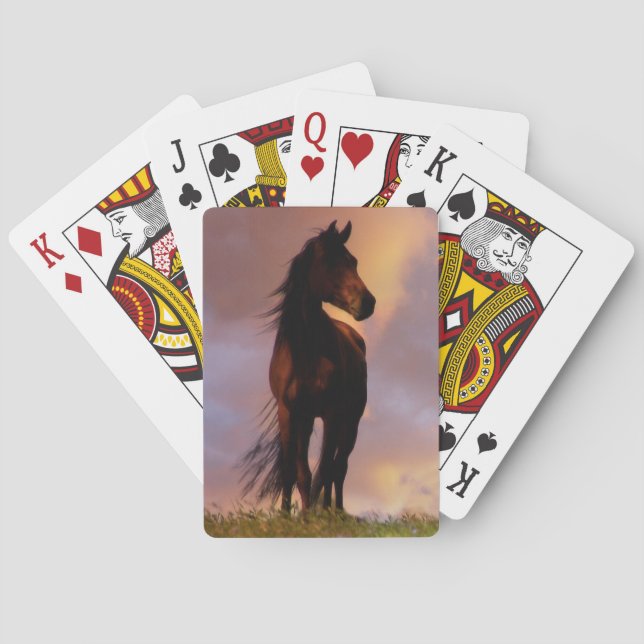 Beautiful Horse Art Deck of Playing Cards (Back)