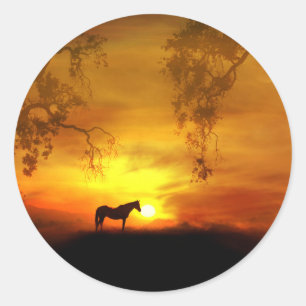 Beautiful Horse Art Stickers