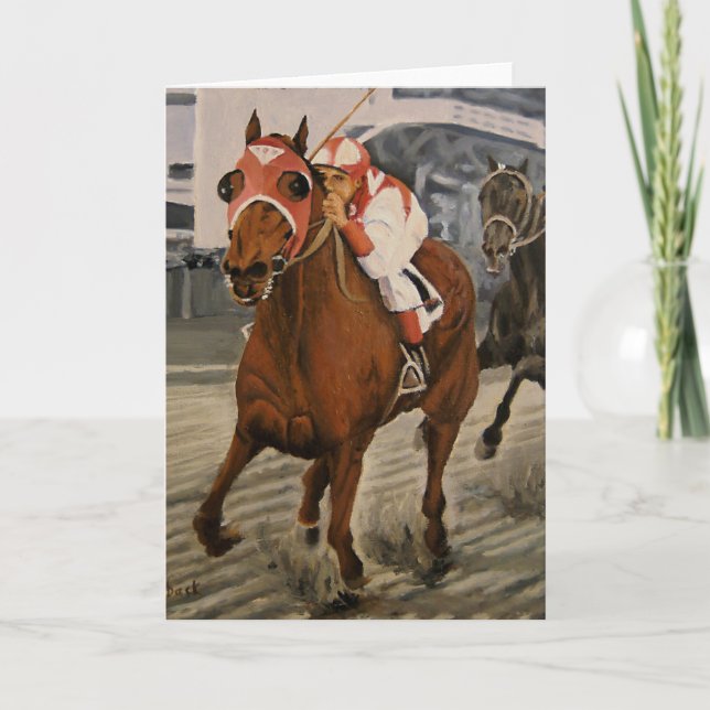 Beautiful Horse Delights Owners in Classic Race Card (Front)