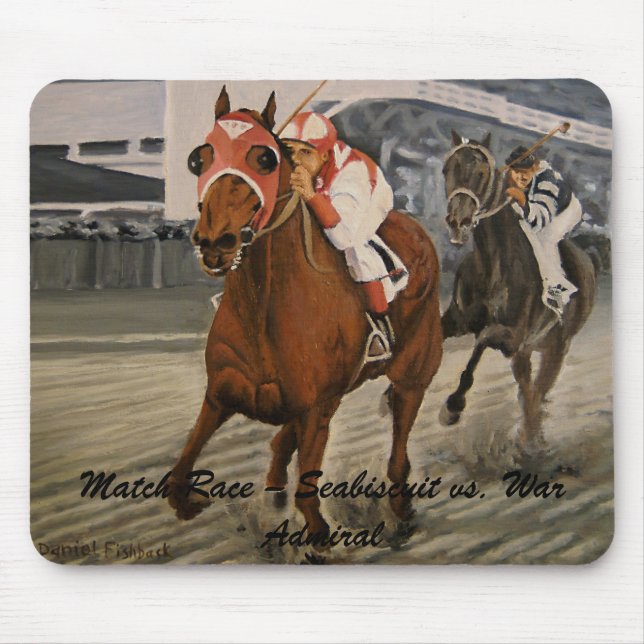 Beautiful Horse Delights Owners in Classic Race Mouse Mat (Front)