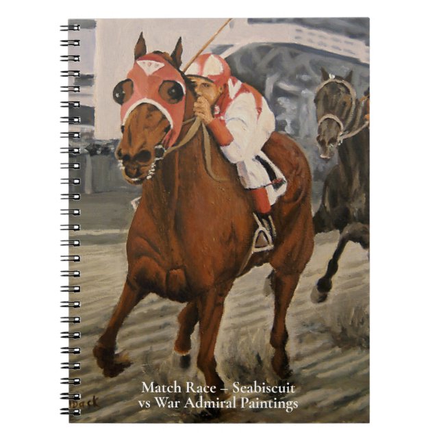 Beautiful Horse Delights Owners in Classic Race Notebook (Front)