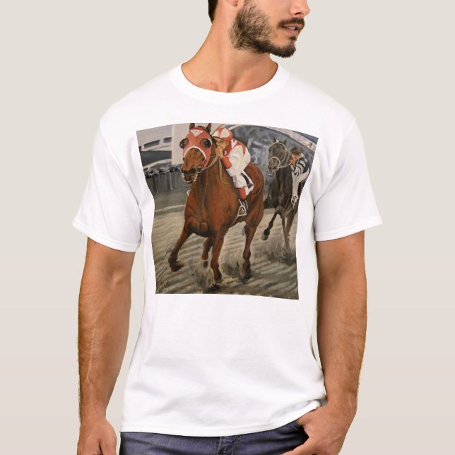 Beautiful Horse Delights Owners in Classic Race T-Shirt (Front)