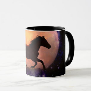 Beautiful Horse Fantasy Moon Coffee Cup Mug