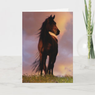 Beautiful Horse Happy Birthday Card