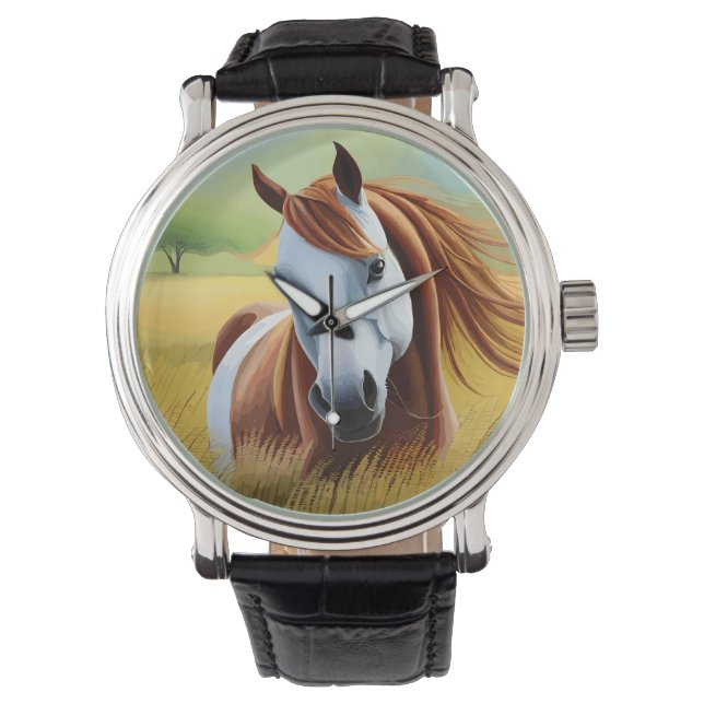 Beautiful Horse  in the Landscape Watch (Front)