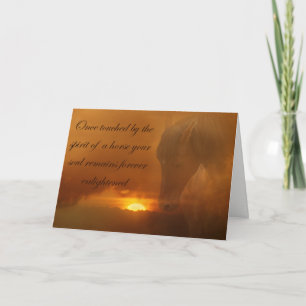 Beautiful Horse Memorial Card