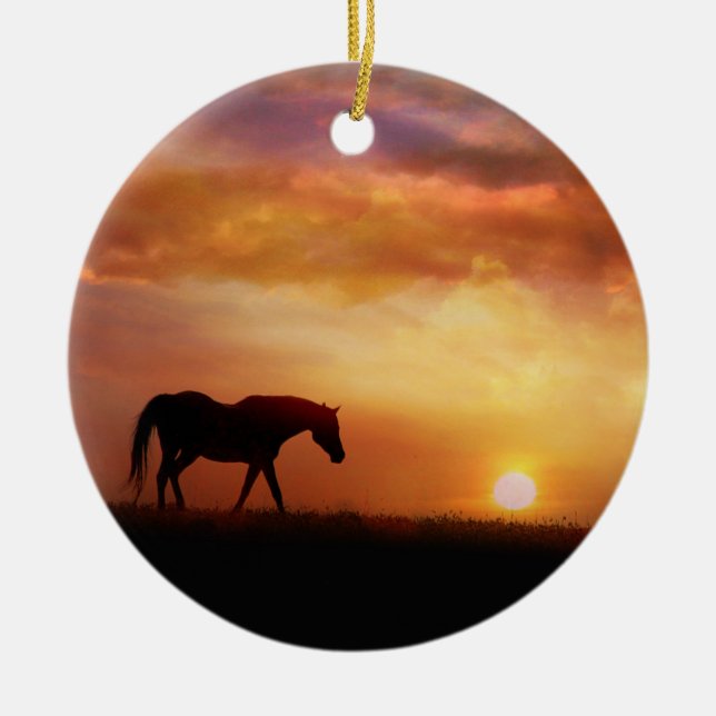 Beautiful Horse Memorial Ornament (Front)