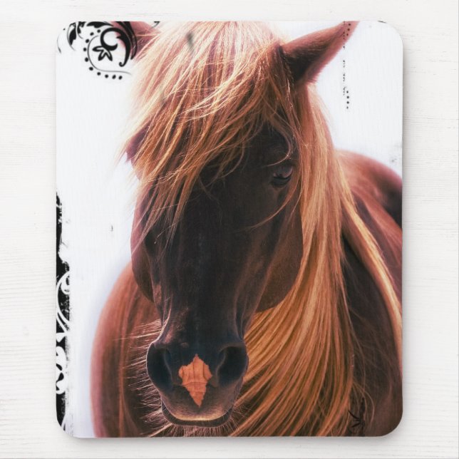 Beautiful Horse Mouse Mat (Front)