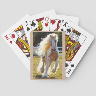 Beautiful Horse on a deck of cards