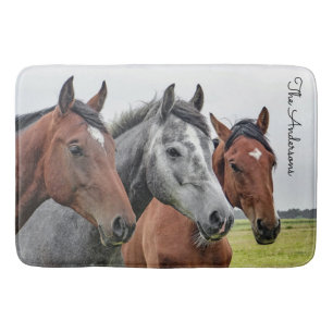 Beautiful Horse Personalised Bath Mat
