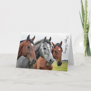 Beautiful Horse Personalised Birthday Card