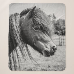 BEAUTIFUL HORSE SHERPA BLANKET