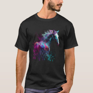Beautiful Horse Splash Equestrian Horse Trainer 2 T-Shirt