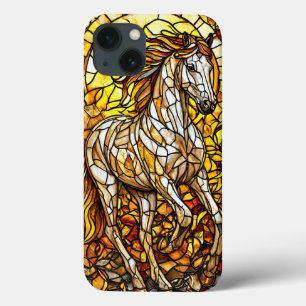 Beautiful Horse Stained Glass Artistic Horse Lover iPhone 13 Case