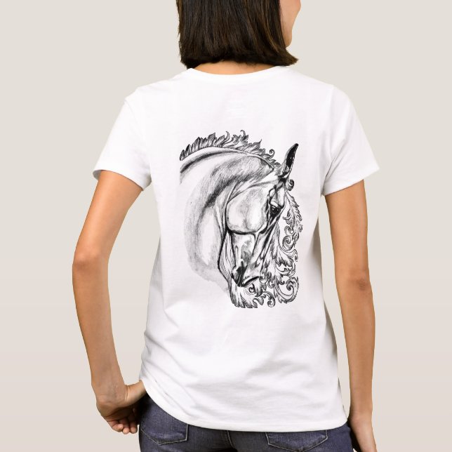 beautiful horse T-Shirt (Back)