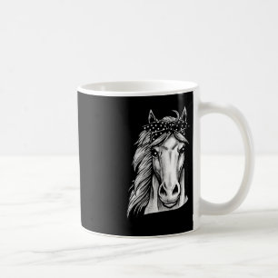 Beautiful Horse With Cute Polka Dot Bandanna - Han Coffee Mug