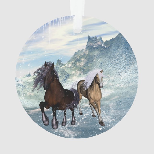 Beautiful horses ornament (Back)