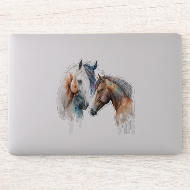 Beautiful Horses Western Boho Style (Computer)