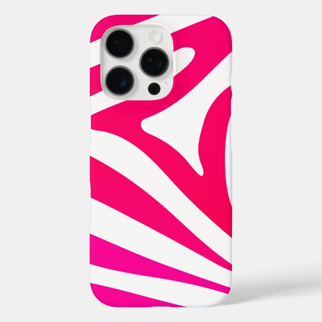 Beautiful Hot Pink Magenta Zebra Print Case-Mate iPhone Case (Back)
