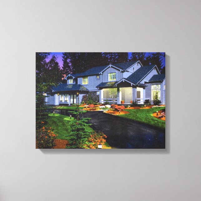 Beautiful House Canvas Painting (Front)