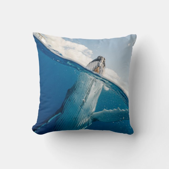 Beautiful Huge Whale Cushion (Front)