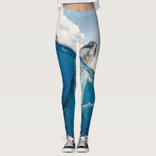 Beautiful Huge Whale Leggings