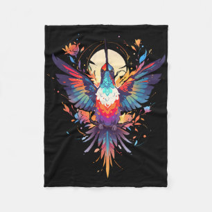Beautiful Hummingbird Bird Watching Earth Day Natu Fleece Blanket