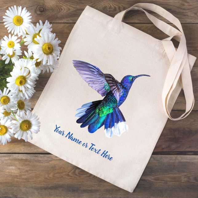 Beautiful Hummingbird Personalised Tote Bag (Creator Uploaded)