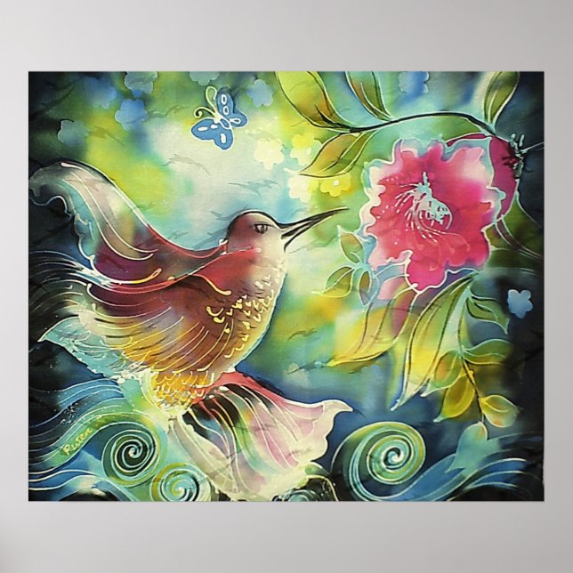Beautiful Hummingbird Poster (Front)