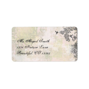 Beautiful Hummingbirds and Flowers Address Label