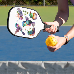 Beautiful Hummingbirds for Bird Lovers on Pickleball Paddle