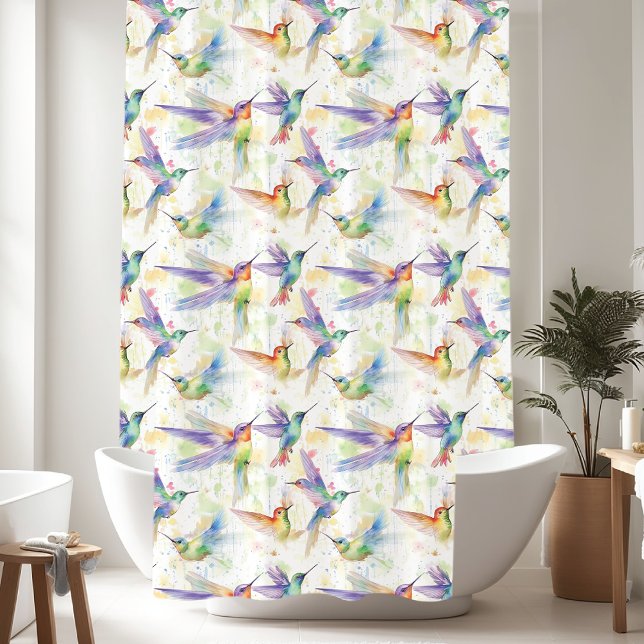 Beautiful hummingbirds shower curtain (Creator Uploaded)