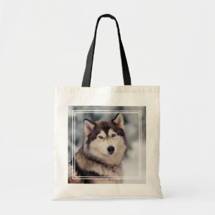 Beautiful Husky in the Outdoors Tote Bag