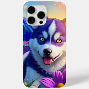 Beautiful Husky Puppy Three iPhone 15 Pro Max Case