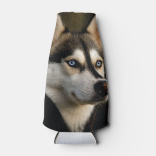 Beautiful Husky Throw Pillow Bottle Cooler