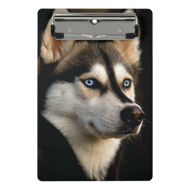 Beautiful Husky Throw Pillow Mini Clipboard (Front)