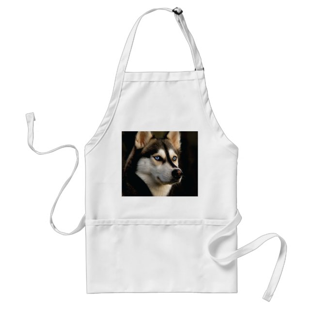 Beautiful Husky Throw Pillow Standard Apron (Front)