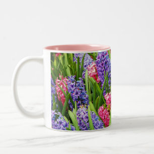 Beautiful hyacinth flower coffee mug
