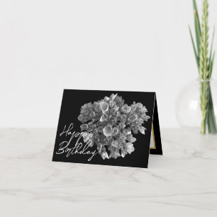Beautiful Hydrangea Floral Bouquet Birthday Card
