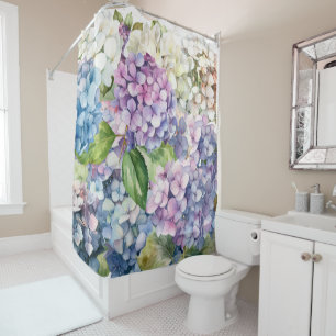 Beautiful Hydrangea flowers flora florist lover Shower Curtain