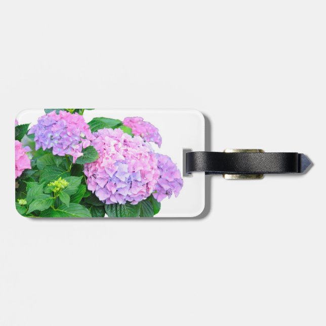 Beautiful Hydrangeas luggage tag (Back Horizontal)