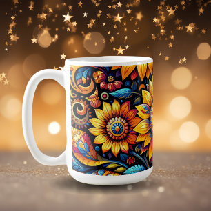 Beautiful Hyperrealistic Sunflower Art Coffee Mug