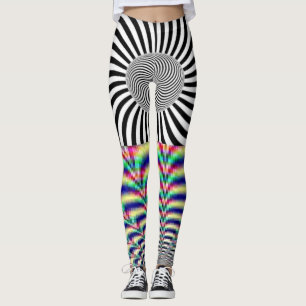Beautiful Hypnotic and Psychodelic Design. Leggings