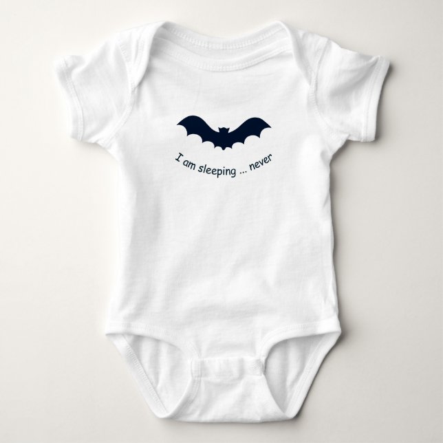 Beautiful I am sleeping ... never bat Baby Bodysuit (Front)