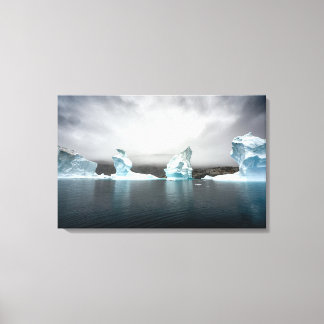Beautiful Icebergs in Greenland Canvas Print
