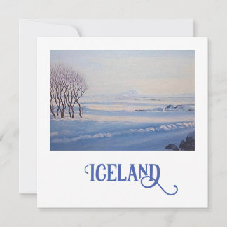 Beautiful Iceland landscape fine art card 