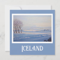 Beautiful Iceland landscape fine art scenery card